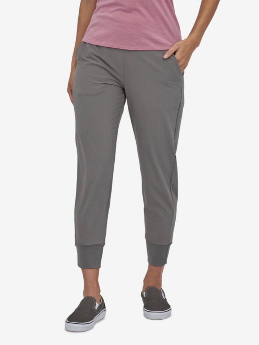 Patagonia Happy Hike Studio Pants Joggers Women's S Grey Hiking Fishing Travel